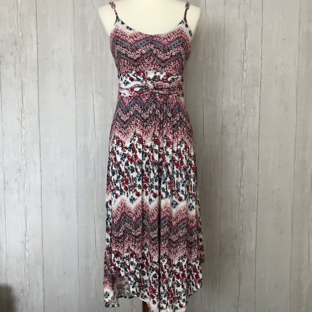 Floral Dress Asymmetrical